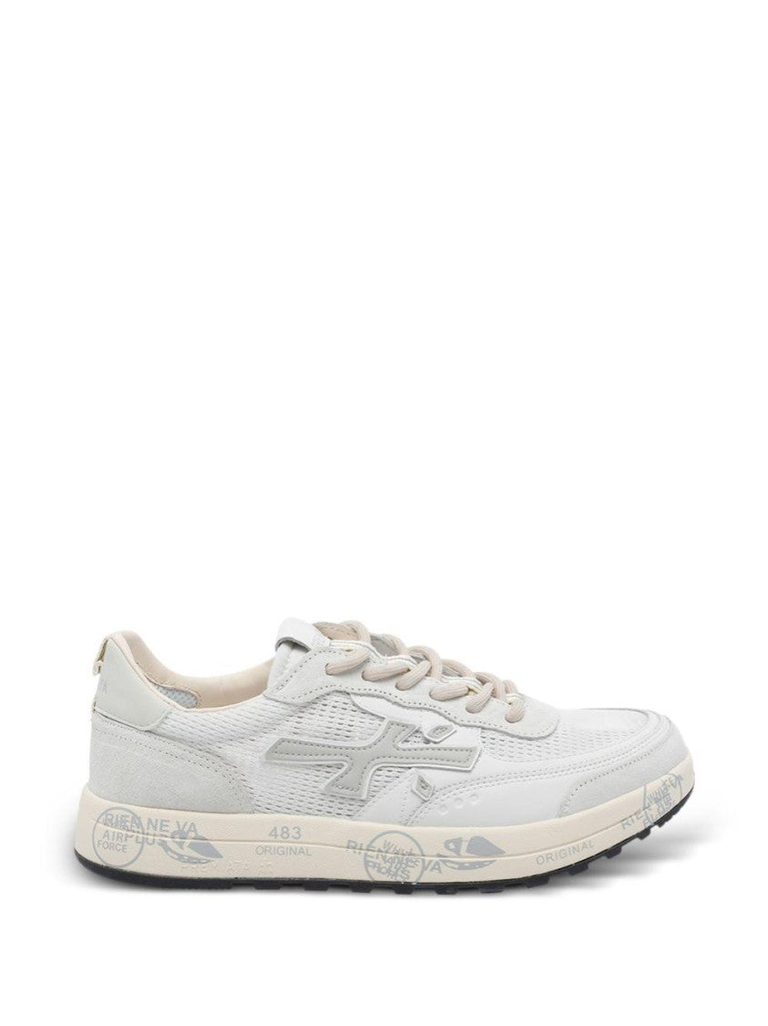 Premiata Mesh Leather Suede Sneakers
