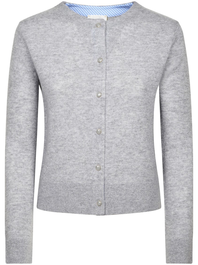 Forte Forte Light Grey Button-Closure Cardigan