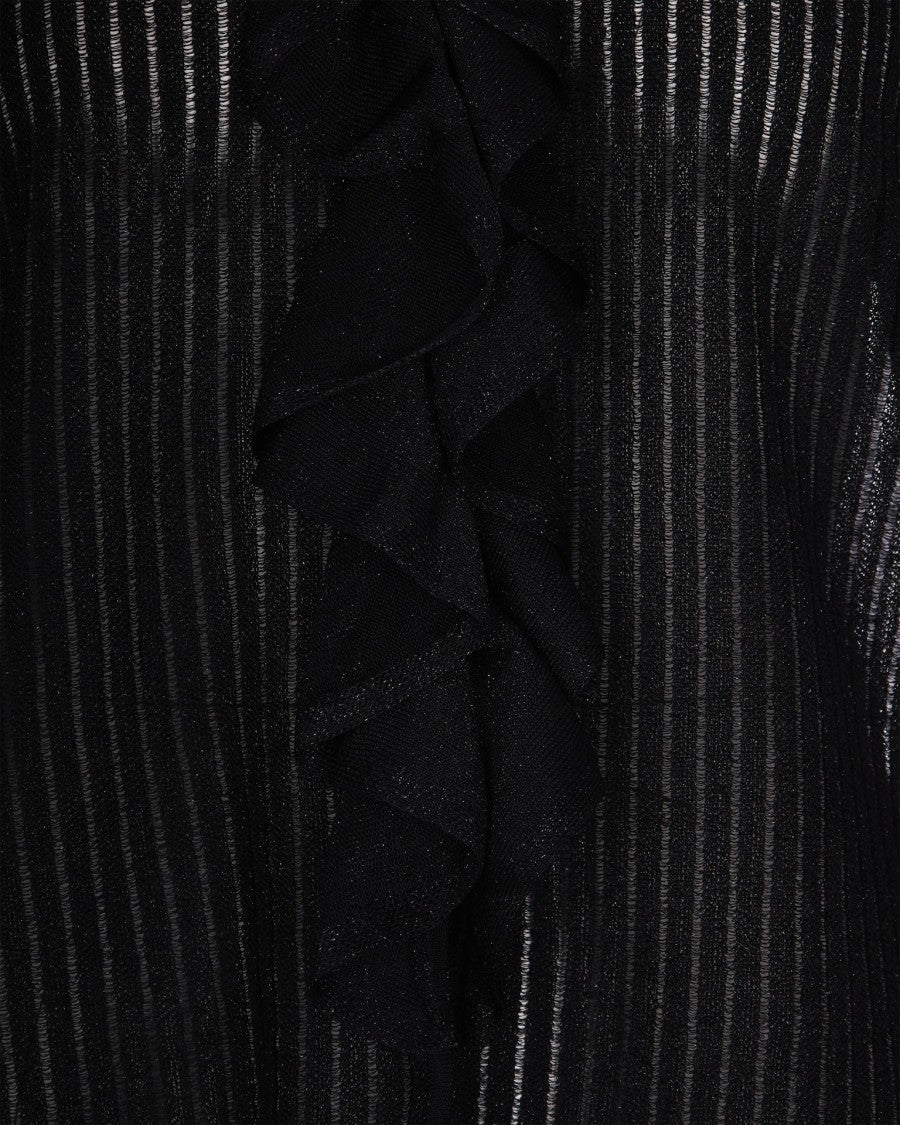 Liu Jo Black Lurex Knit Shirt