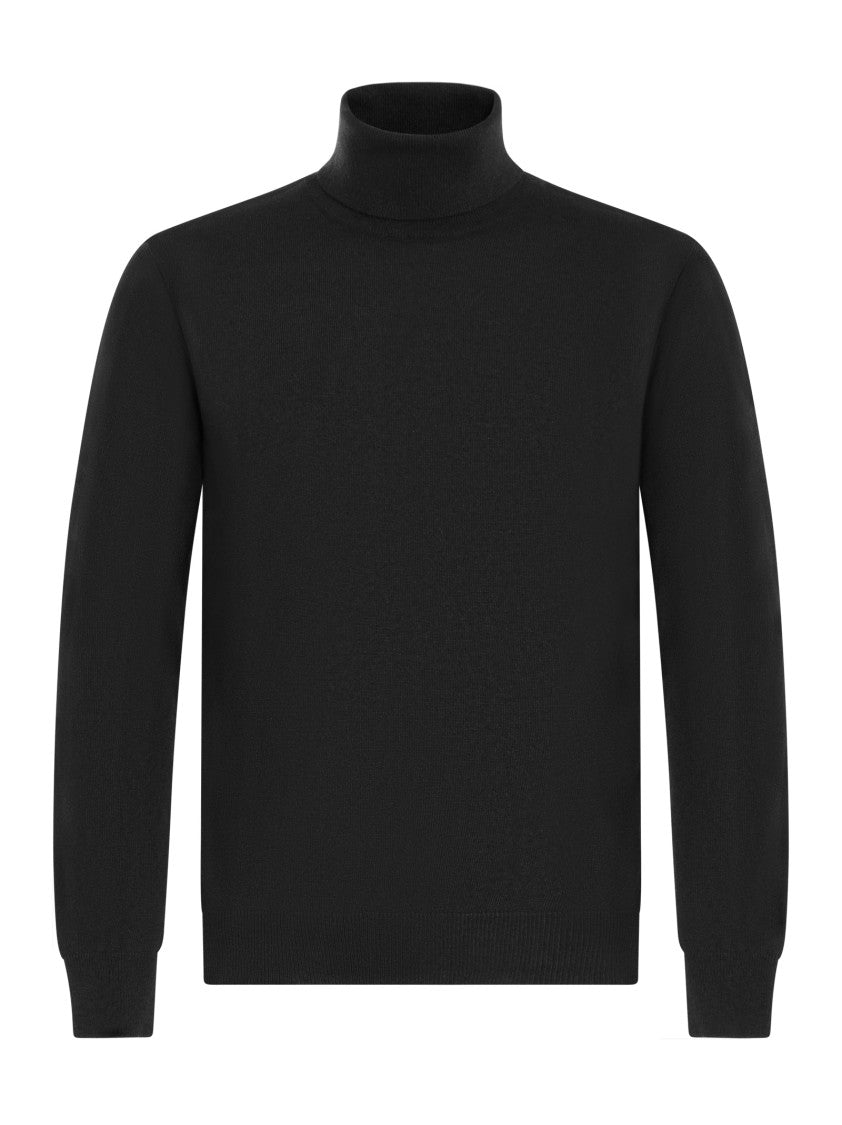 Franzese Collection Ribbed Turtleneck Sweater In Ultra-Soft Wool