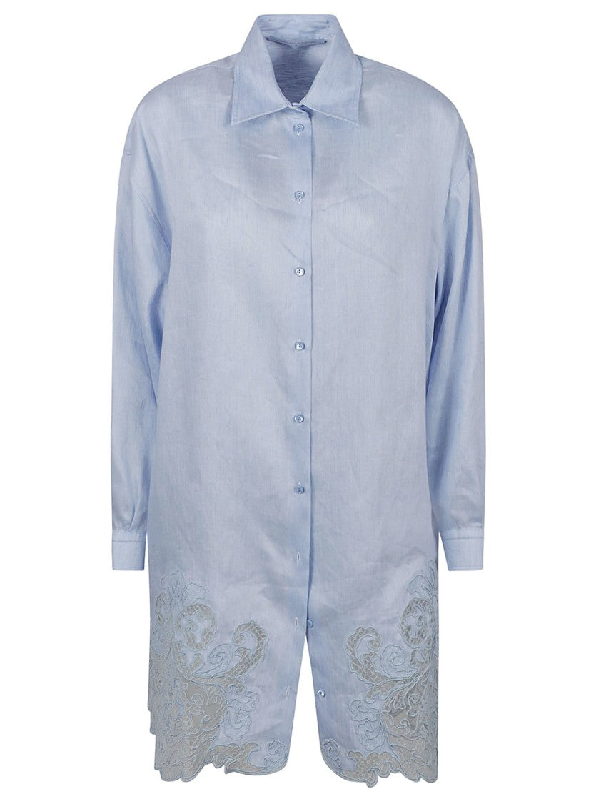 Ermanno Scervino Relaxed Fit Shirt With Embroidery