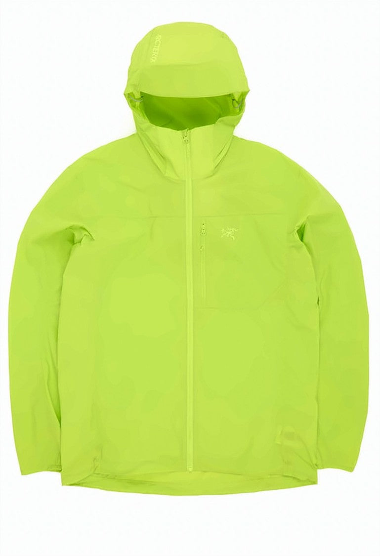 Arc'teryx Neon Yellow-Green Hooded Full Zip Jacket
