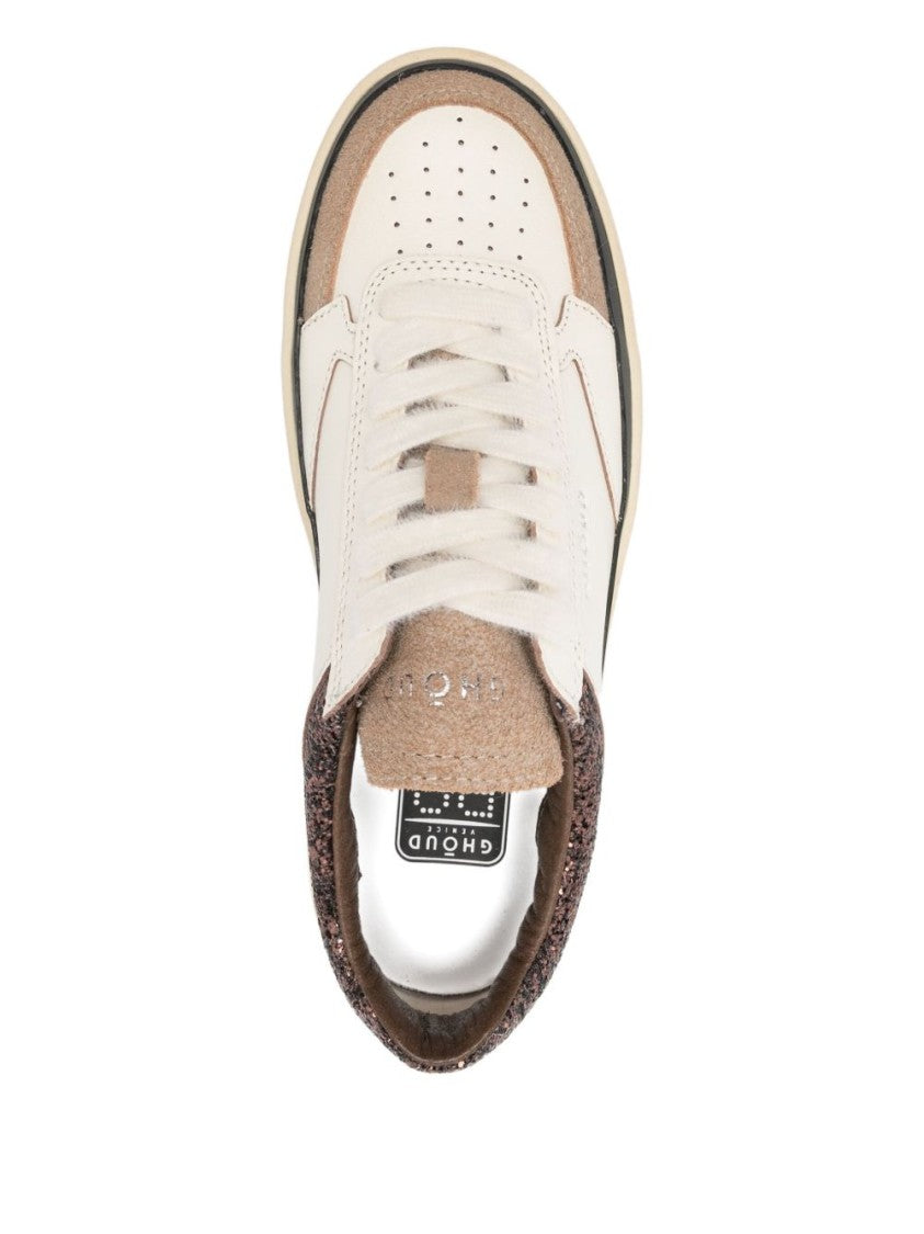 Ghoud Multicolour Leather Sneakers With Glitter
