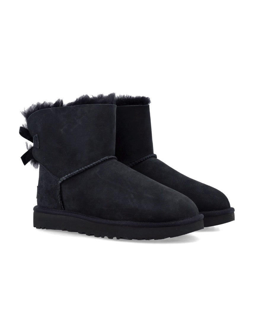Ugg Mini Bailey Bow Suede Ankle Boots