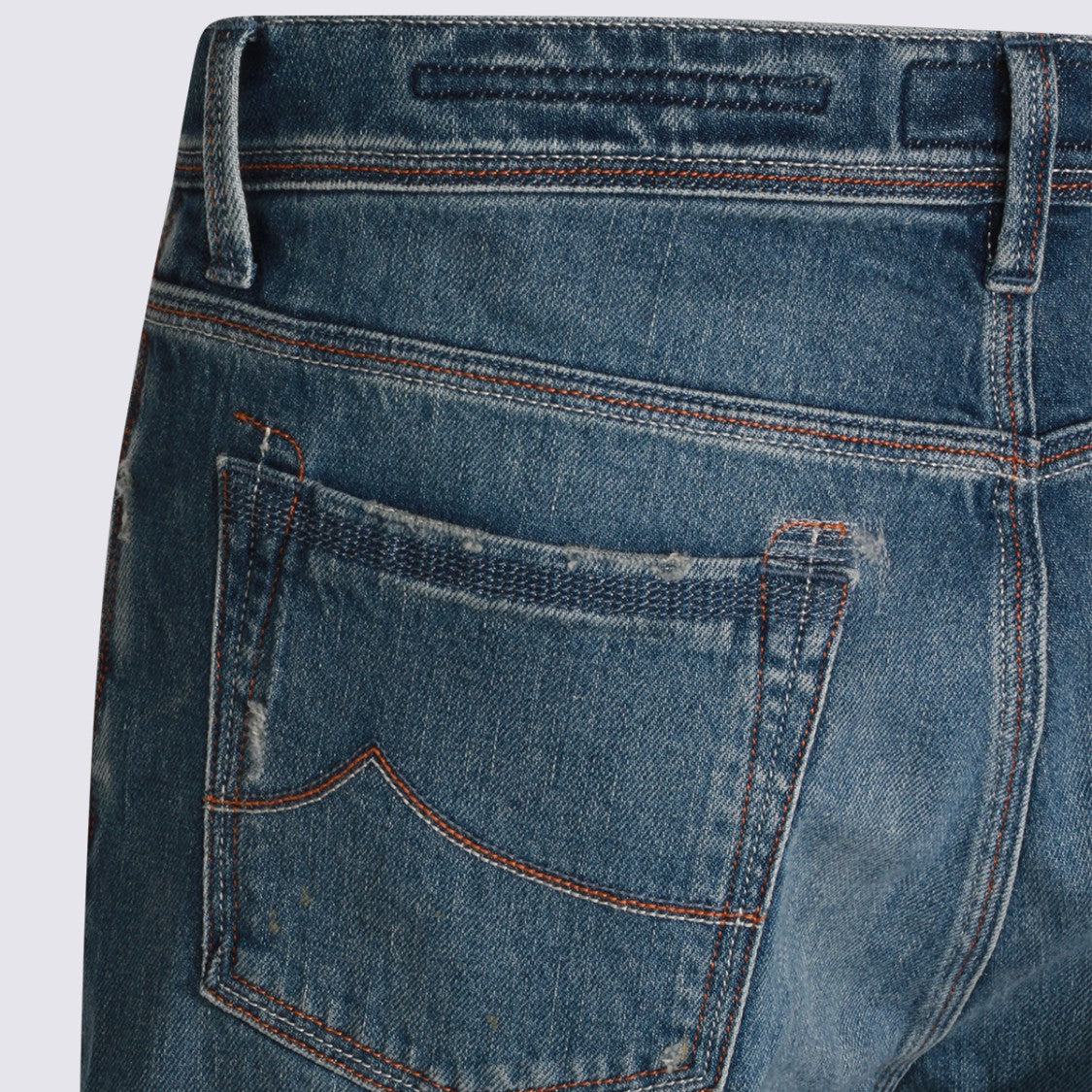 Jacob Cohen Classic Straight-Leg Jeans With Subtle Distressing And Five-Pocket Styling
