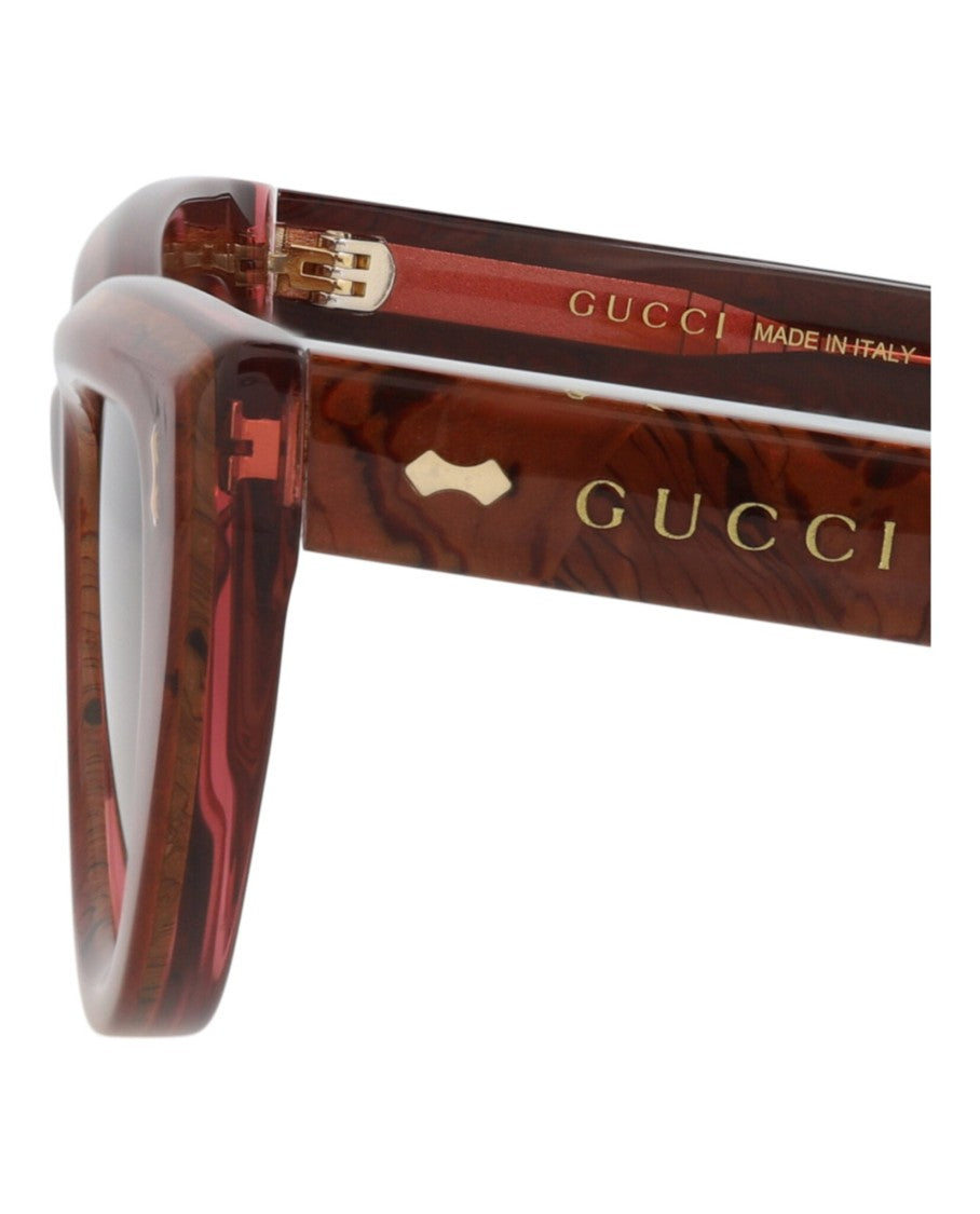 Gucci Cat Eye-Frame Recycled Acetate Sunglasses With Velvet Case