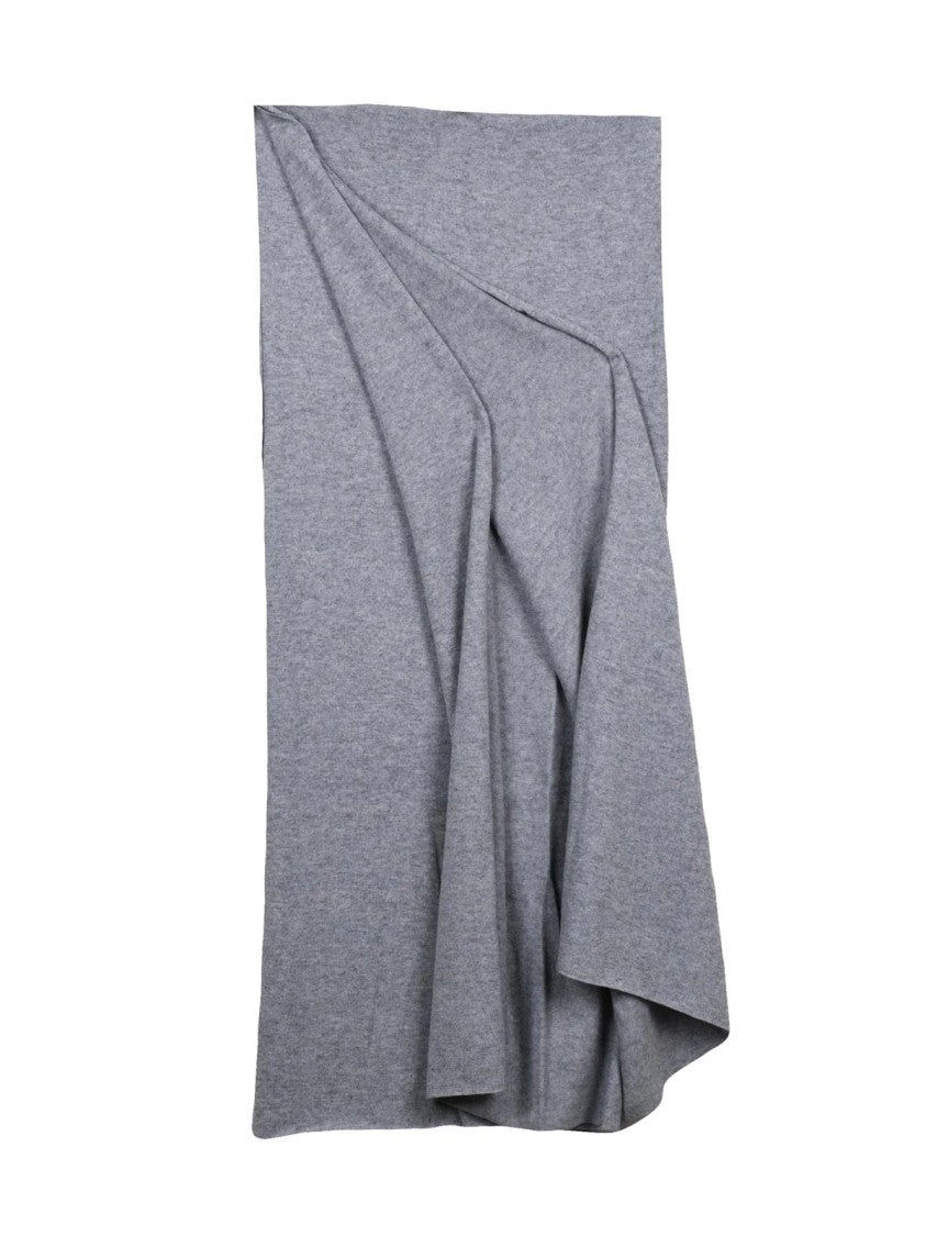 Alpha Studio Grey Heathered Wool-Cashmere Stole
