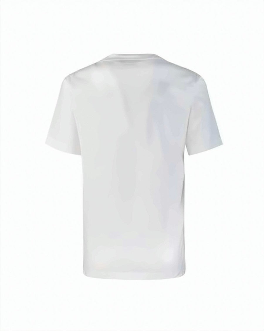 Marni Classic Short-Sleeve Cotton T-Shirt With Textured Black Lettering