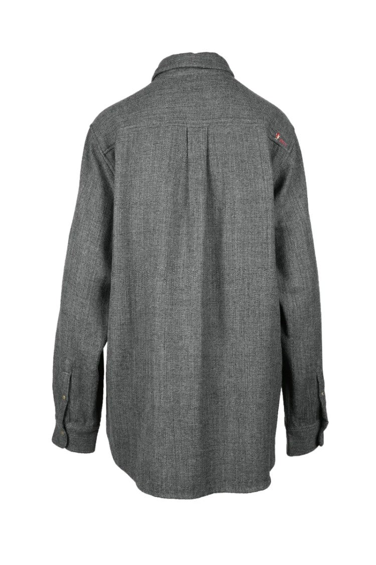 Pero Oversize Wool Shirt - Grey