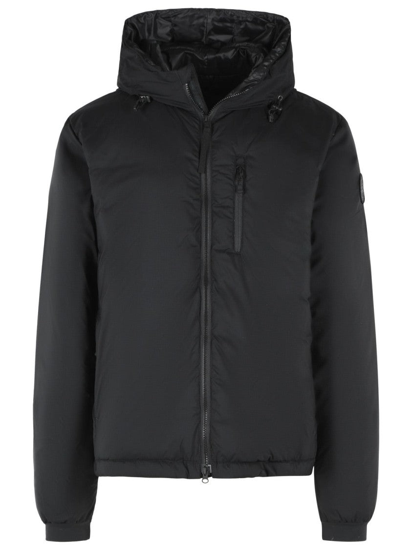 Canada Goose Hooded Down Jacket With Adjustable Features And Iconic Patch