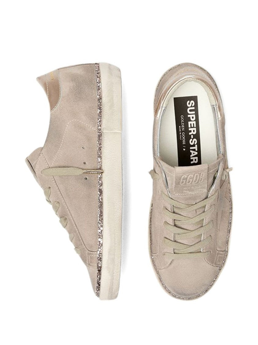 Golden Goose Low-Top Sneakers With Silk-Nylon Blend And Distressed Sole