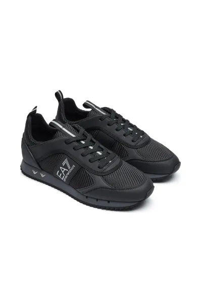 Emporio Armani Black Lace-Up Sneakers