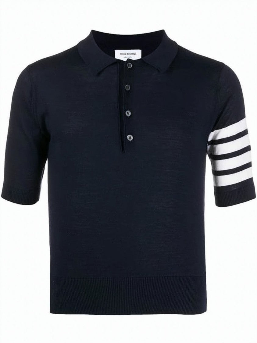 Thom Browne Fine Merino Wool Polo Shirt