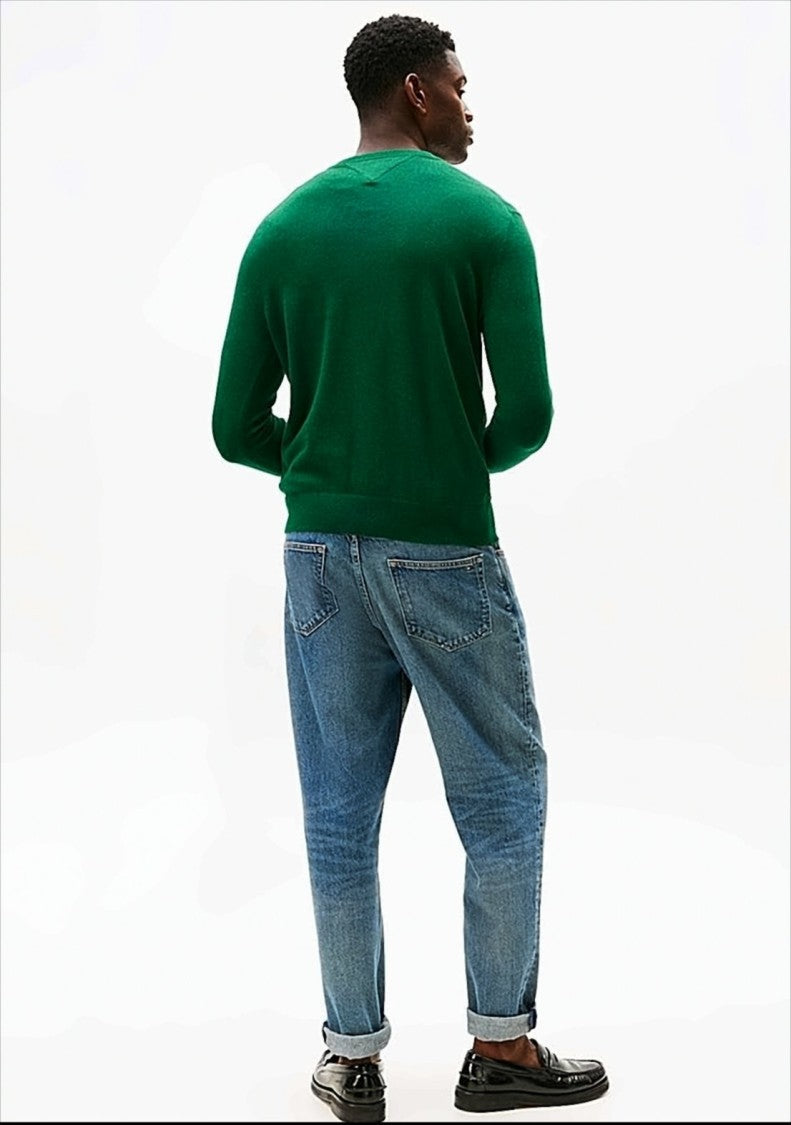 Tommy Hilfiger Crew Neck Sweater With Ribbed Details