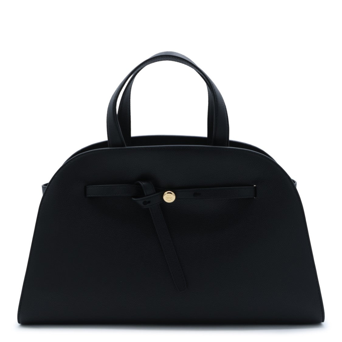 Tory Burch Structured Gold Accent Shoulder Bag