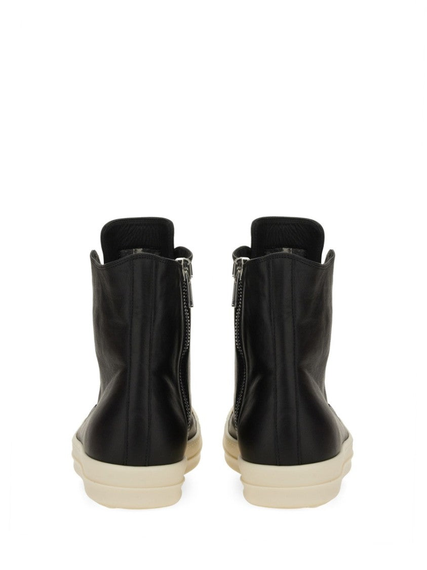 Rick Owens Leather High Sneakers
