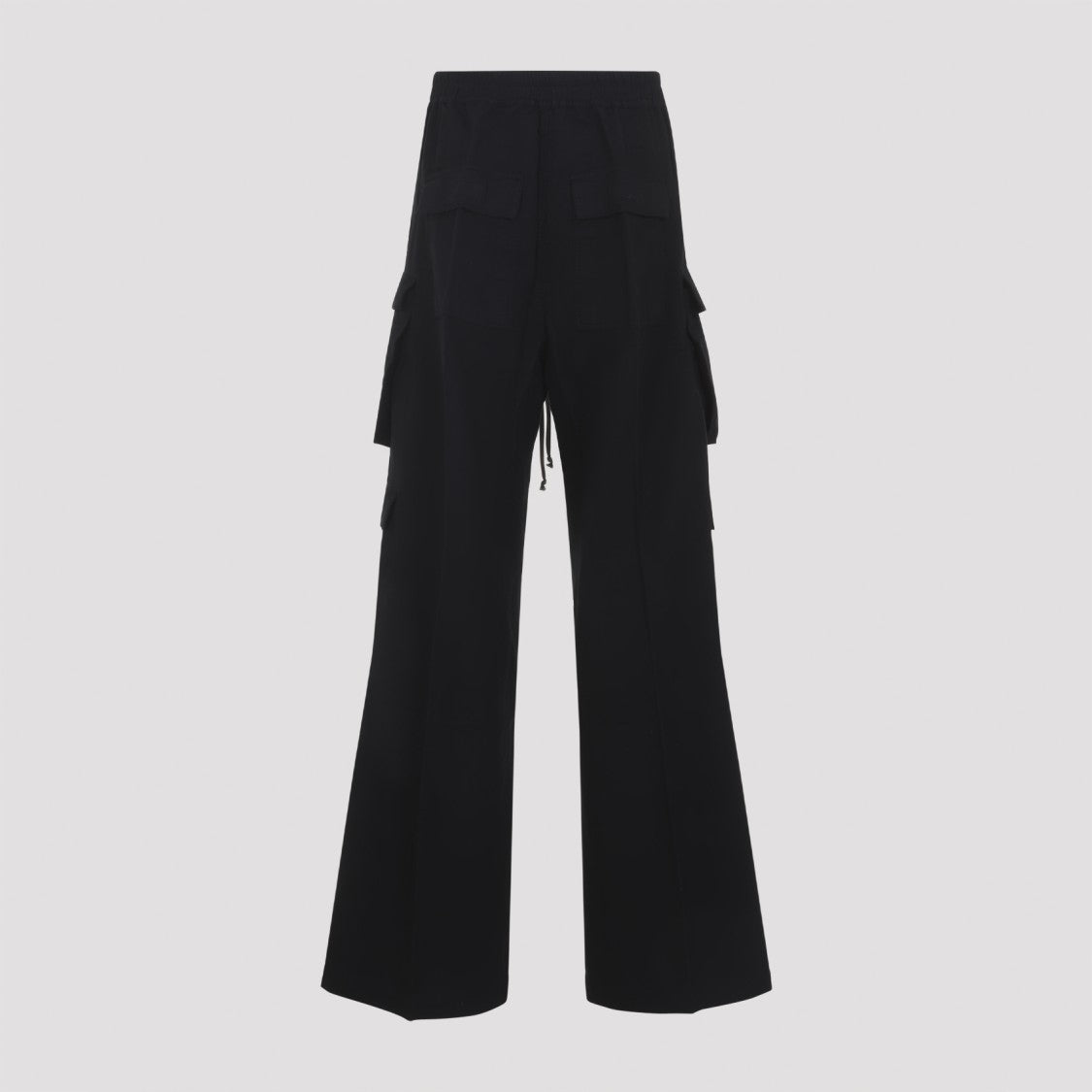 Drkshdw By Rick Owens Wide-Leg Cargo Pants With Drawstring And Utilitarian Design