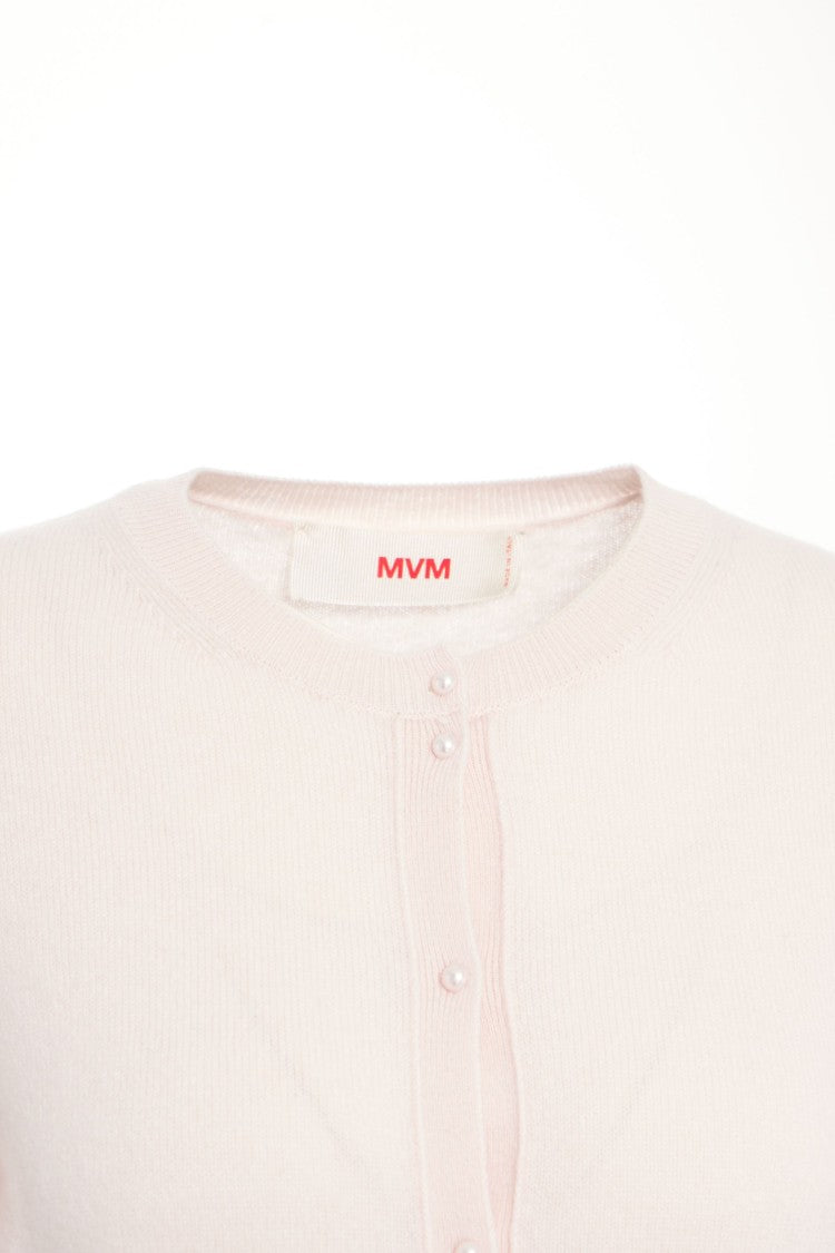 Mvm Cardigan With Pearl Buttons