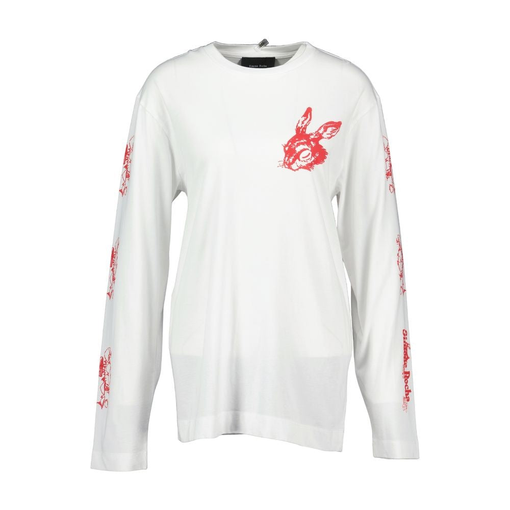 Simone Rocha Tortoise & Hare T-Shirt - Cotton - White