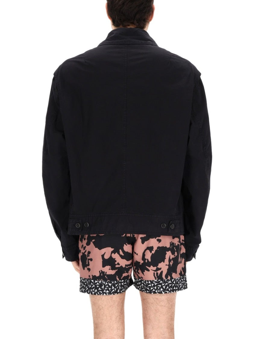 Dries Van Noten Veperny Boxy Fit Cotton Jacket