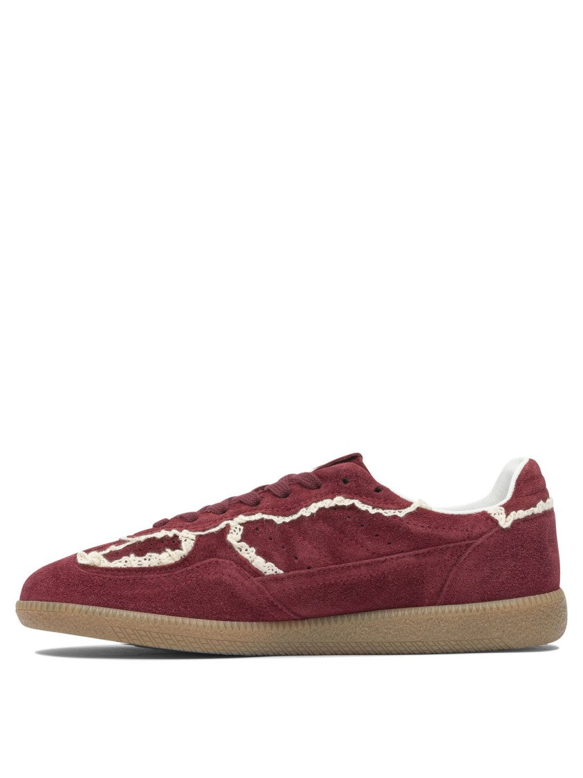 Alohas Tb.490 Crochet Burgundy Leather Sneakers