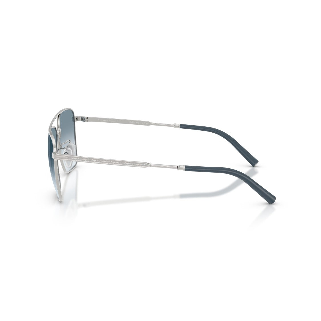 Oliver Peoples 0Ov1362s Square Metal Frame Sunglasses With Gradient Blue Lenses