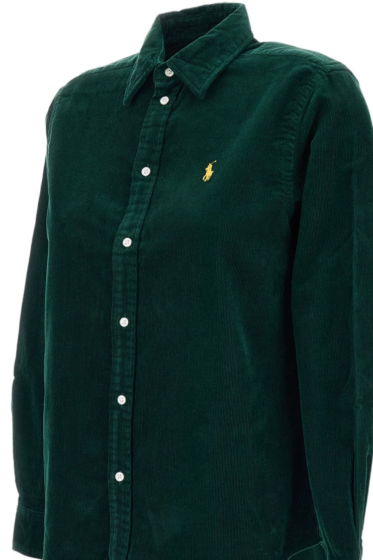 Polo Ralph Lauren Green Classic Fit Cotton Corduroy Shirt