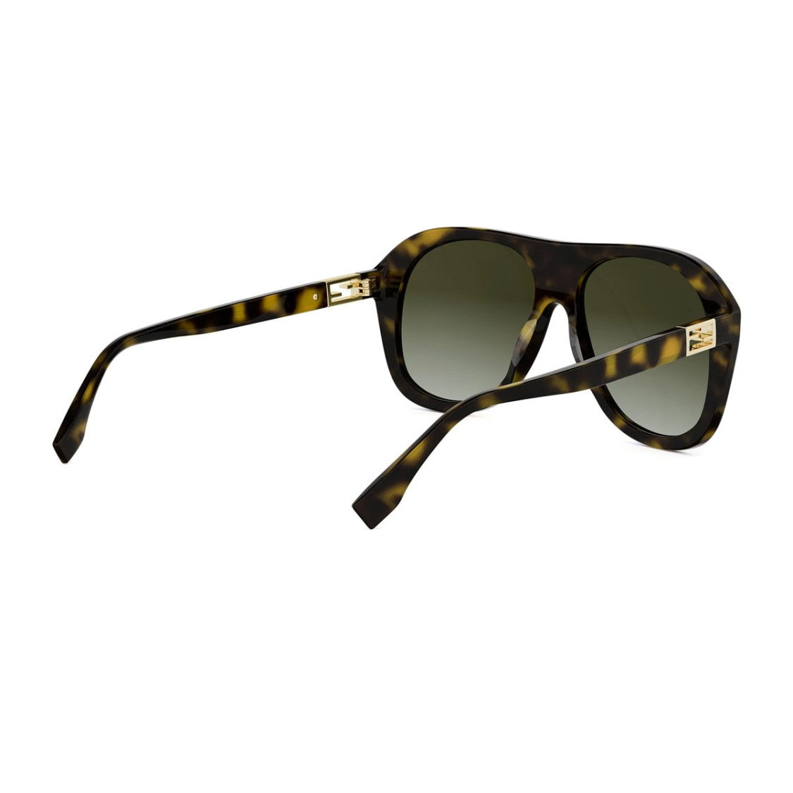 Fendi Oversized Aviator Sunglasses With Gradient Lenses And Structured Frame