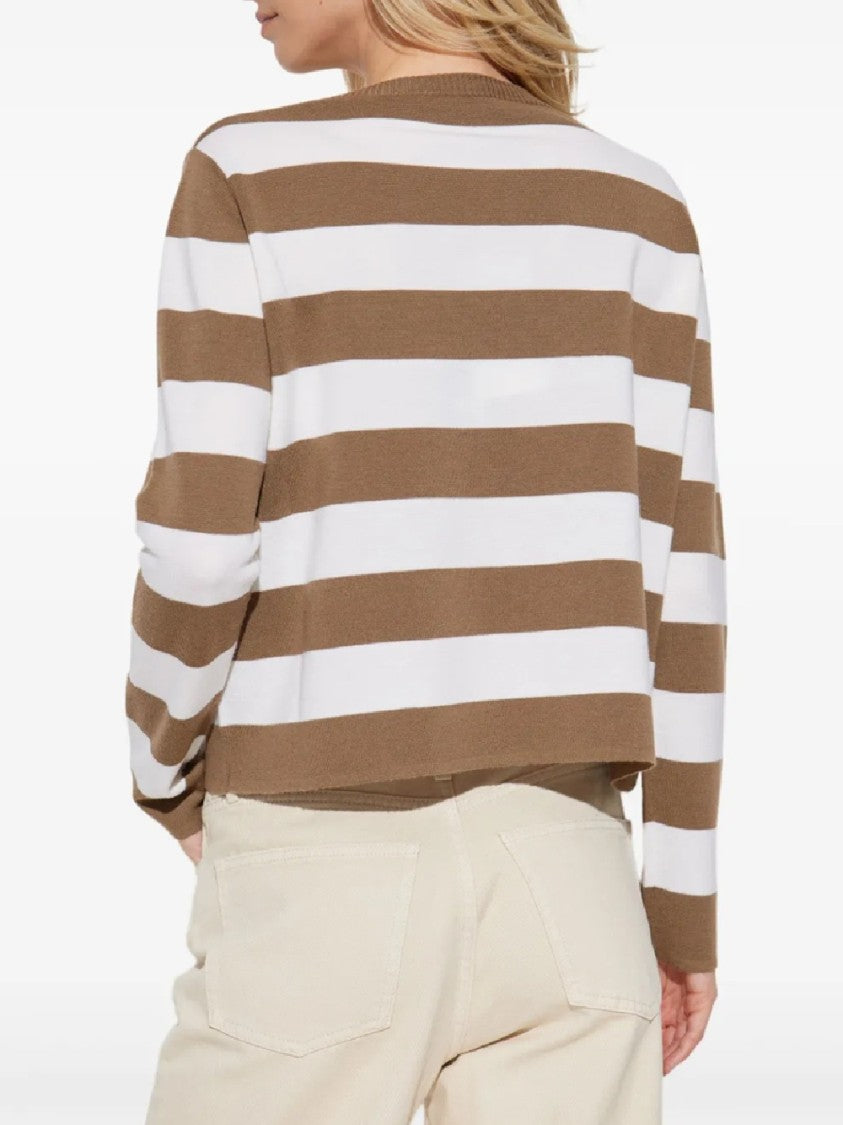 Max Mara Vintage-Style Striped Knit Sweater