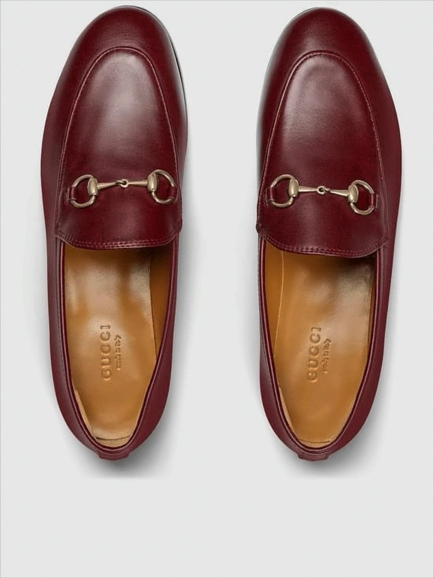 Gucci Leather Loafers With Pointed Toe