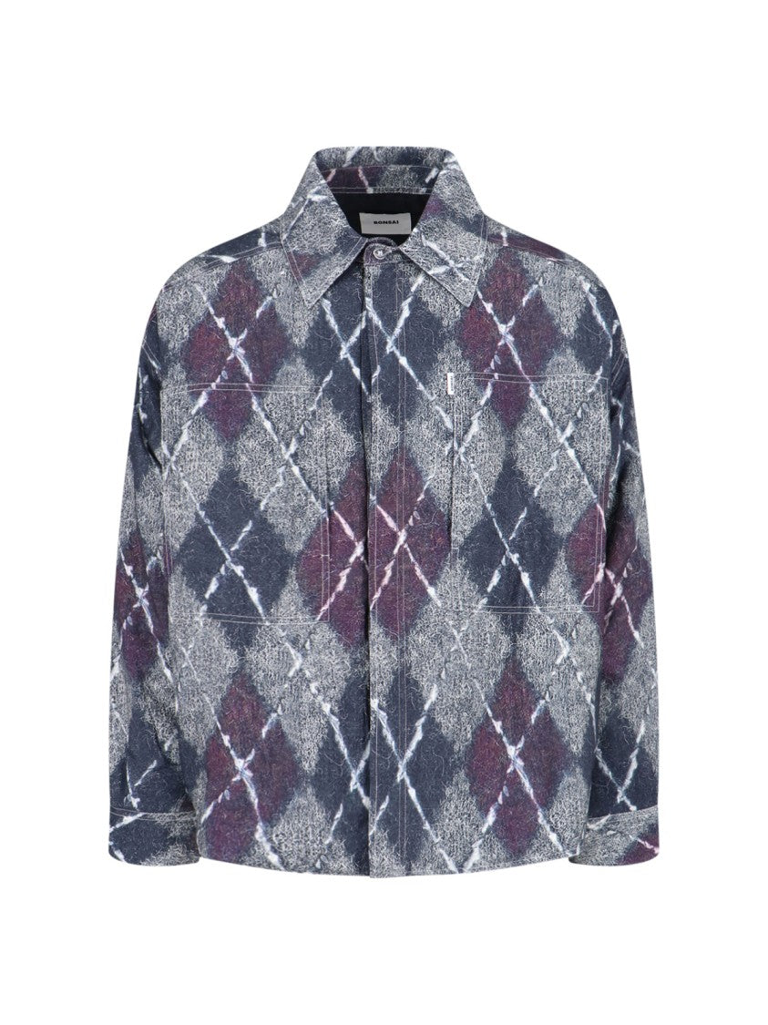 Bonsai Multicolour Patterned Casual Jacket
