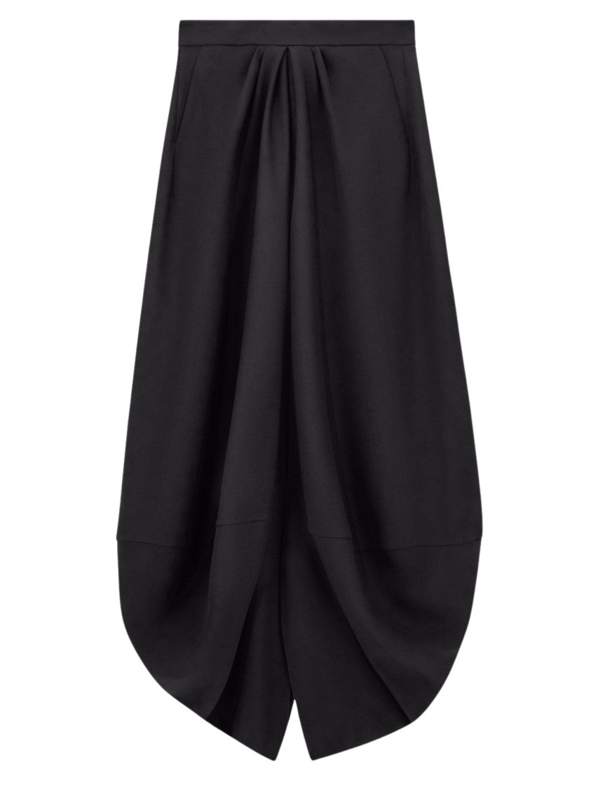 Giorgio Armani Black Balloon Pleated Skirt