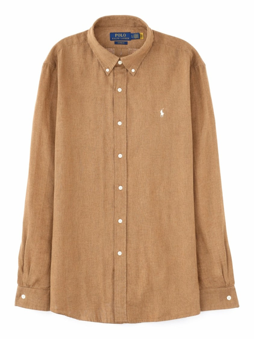 Polo Ralph Lauren Long-Sleeve Button-Down Collar Linen Shirt
