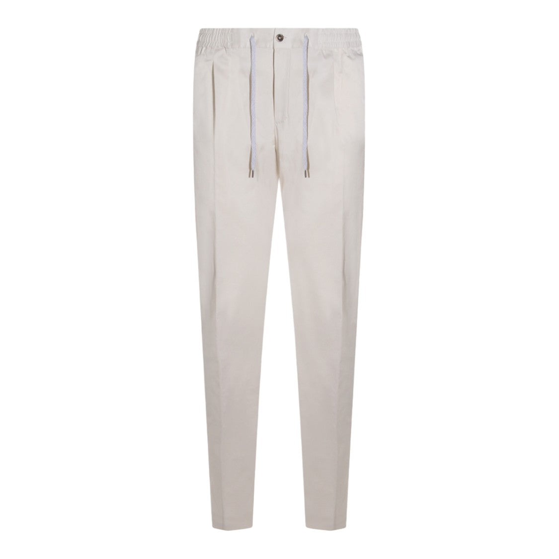 Pt Torino Straight-Leg White Trousers With Minimalism