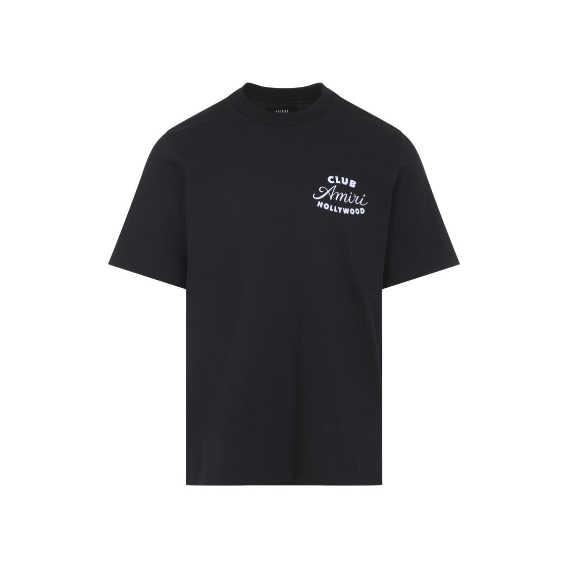 Amiri Black Cotton T-Shirt With Iconic Logo Detailing