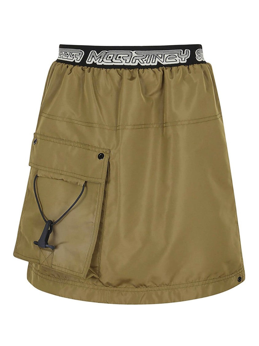 Stella Mccartney Khaki Logo Skirt