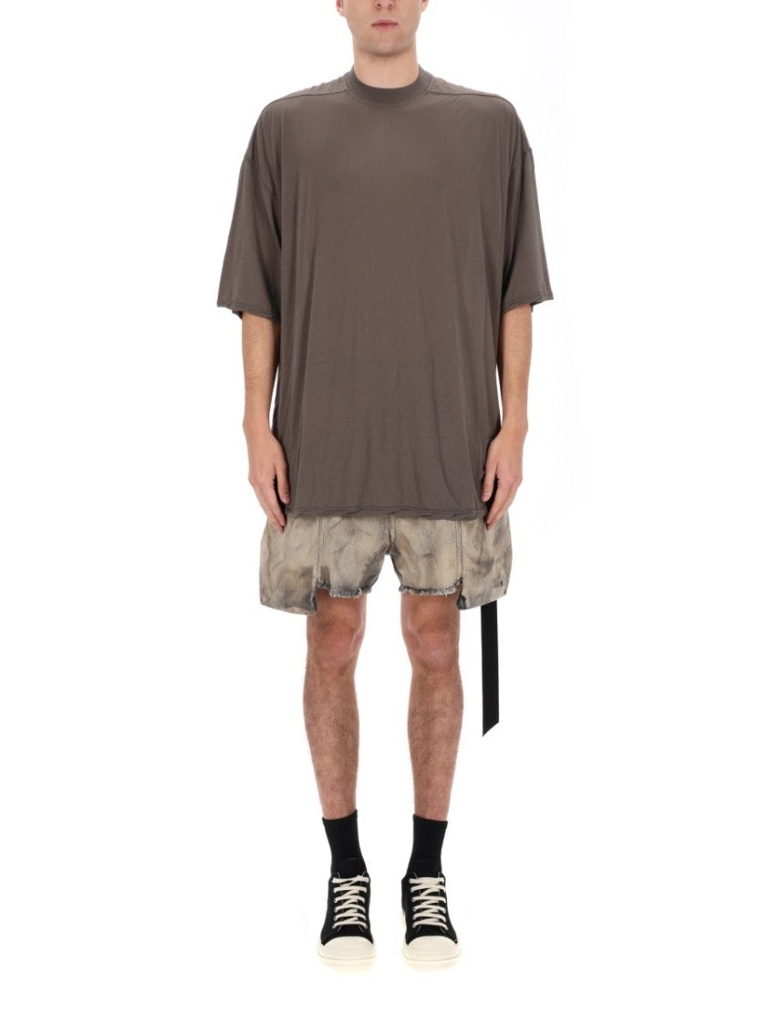 Drkshdw By Rick Owens Tommy T Boxy Oversized Cotton T-Shirt