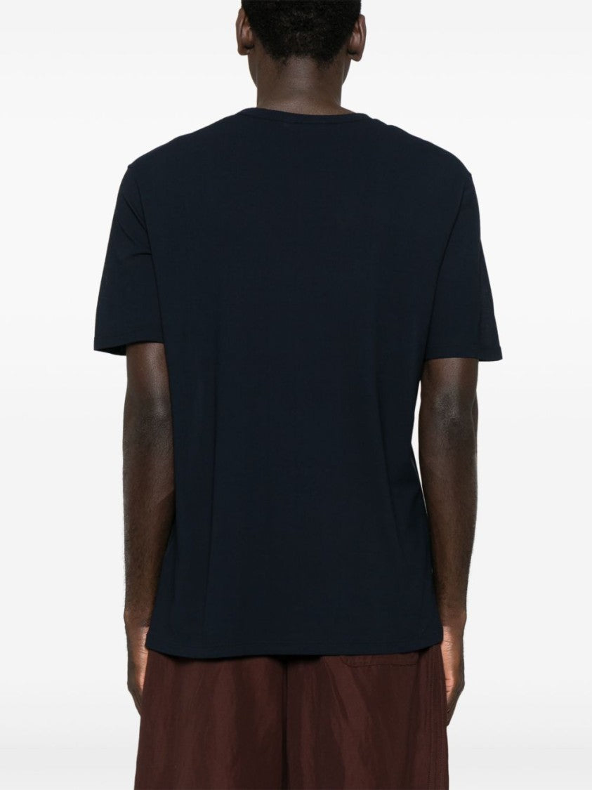 Jil Sander Blue Crew Neck T-Shirt