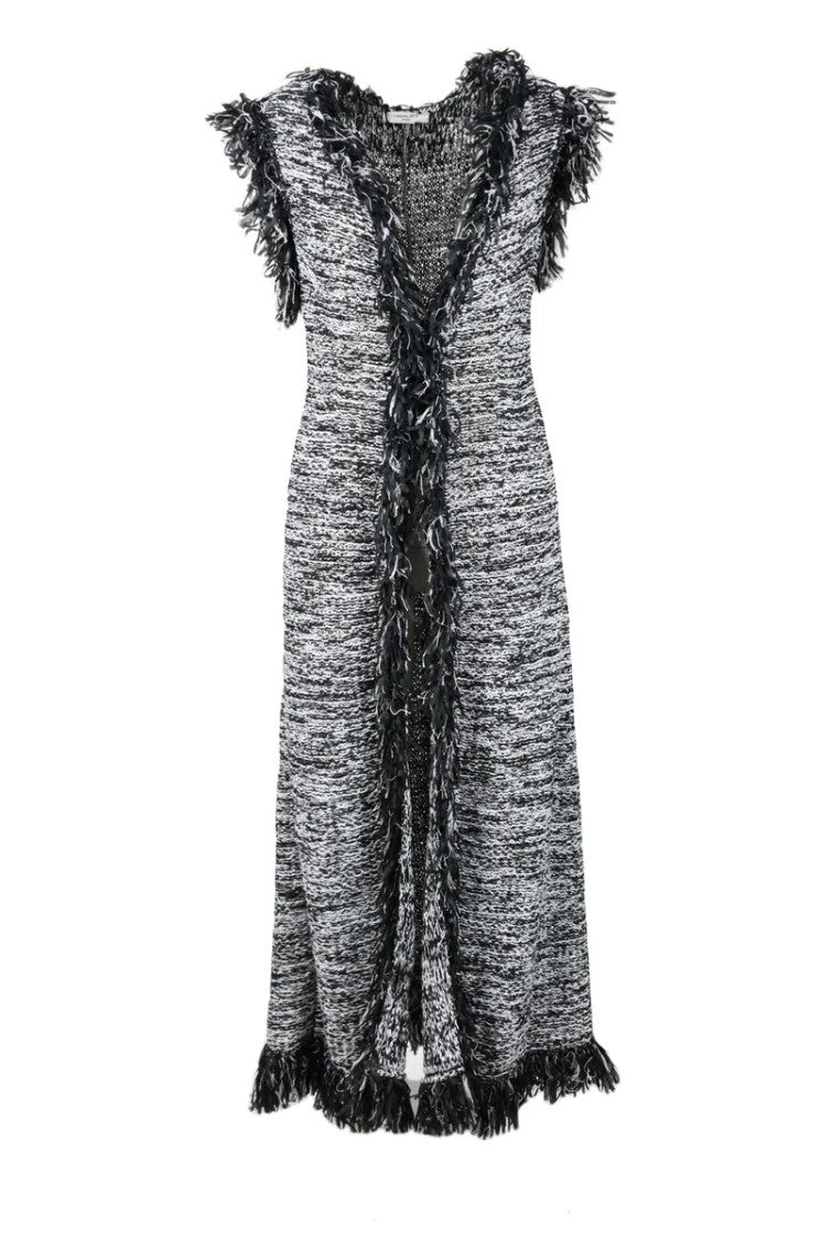 Bottega Veneta Cotton Vest - Black/White