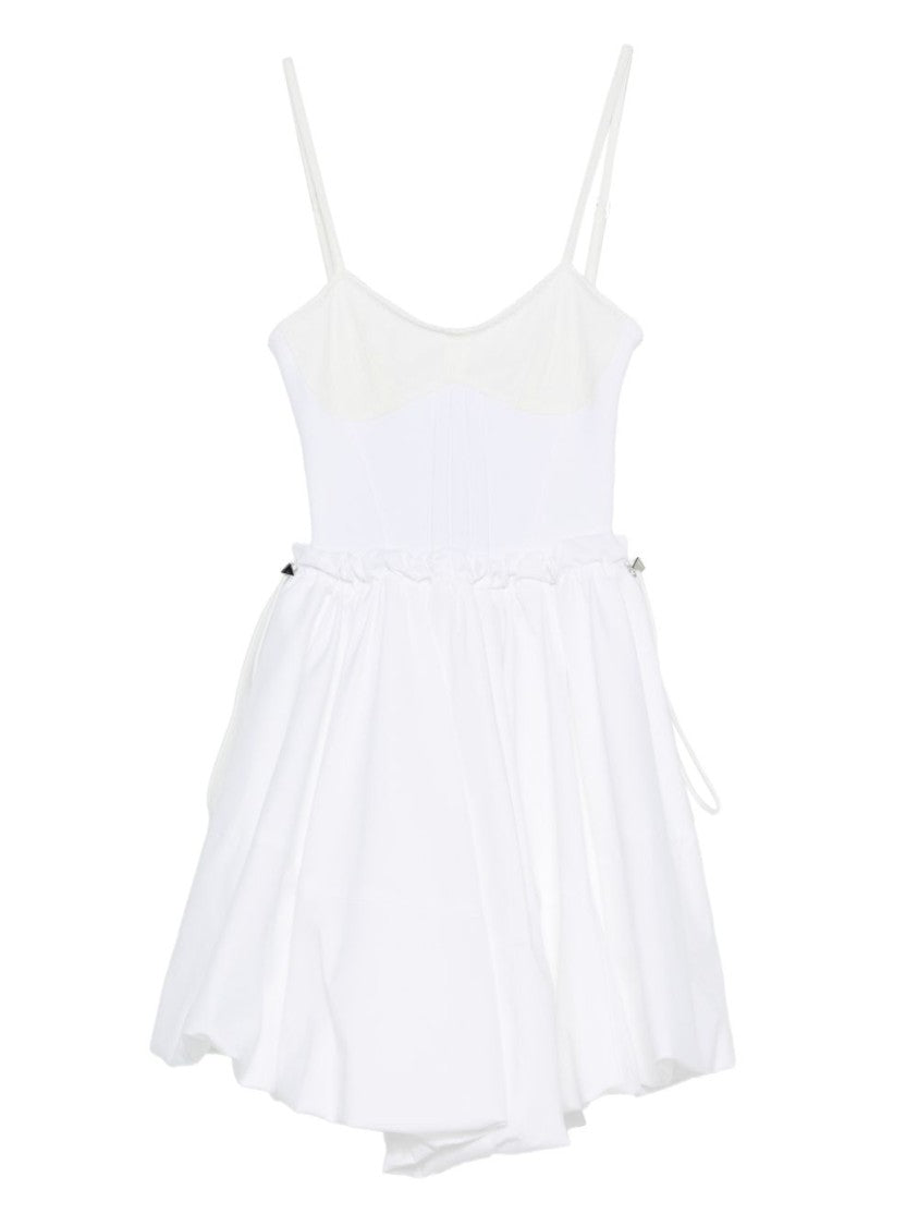 The Attico White Dress With Spaghetti Straps