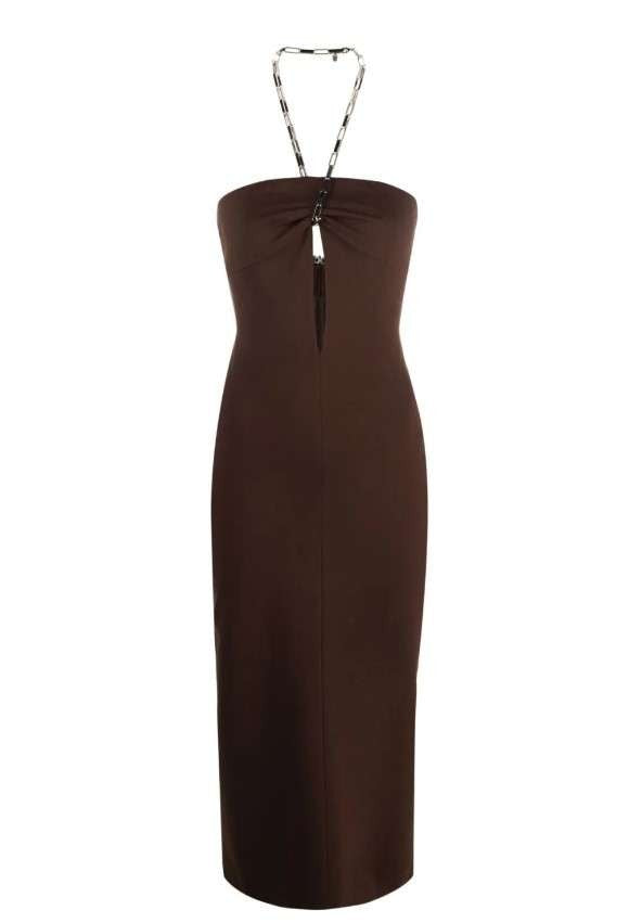 The Attico Halterneck Midi Dress