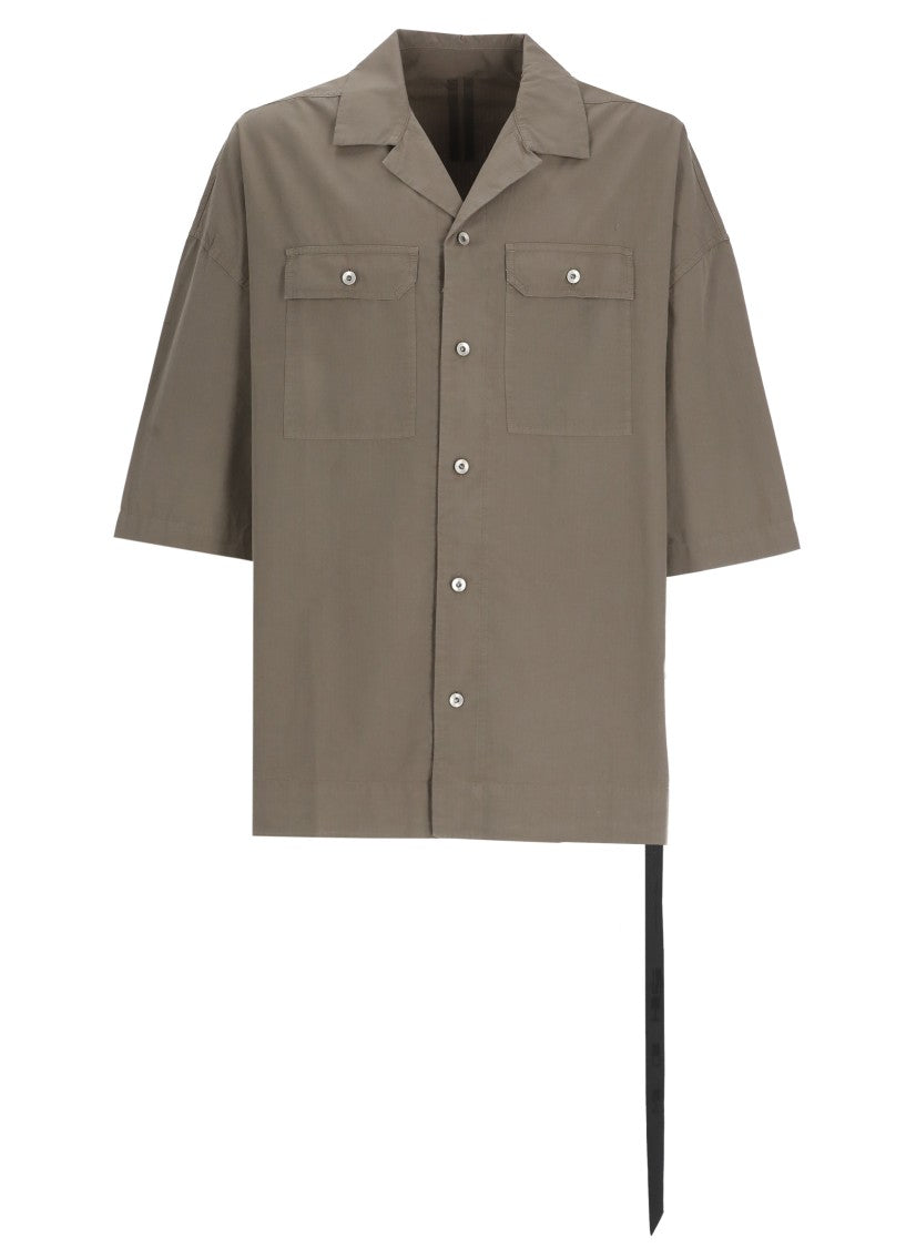 Drkshdw By Rick Owens Brown Magnum Tommy Cotton Shirt