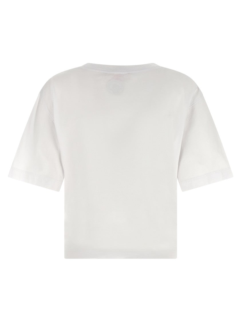 Dsquared2 Capsule Crop T-Shirt In Cotton Jersey