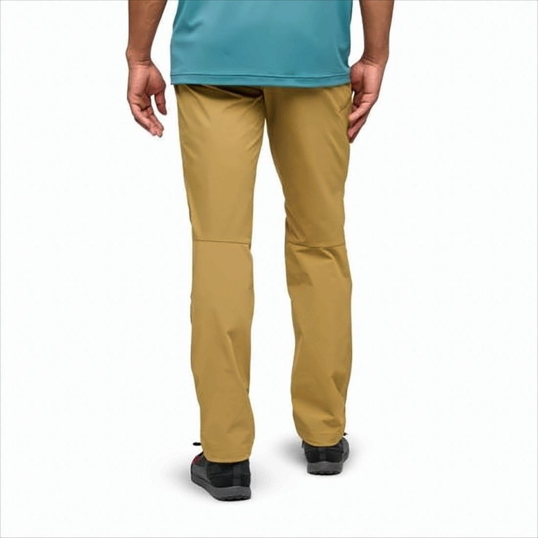Black Diamond Straight Brown Pants With Fitted Waist