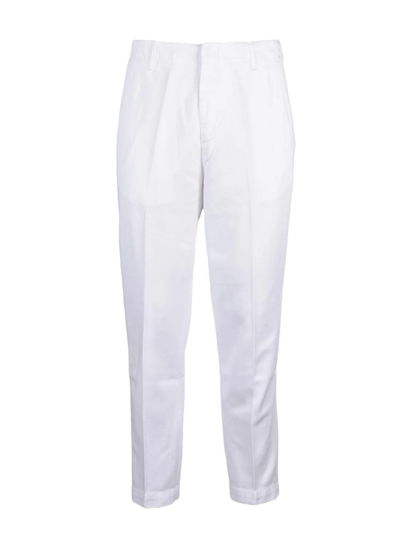 Dondup Janis Tapered Leg Trousers - White