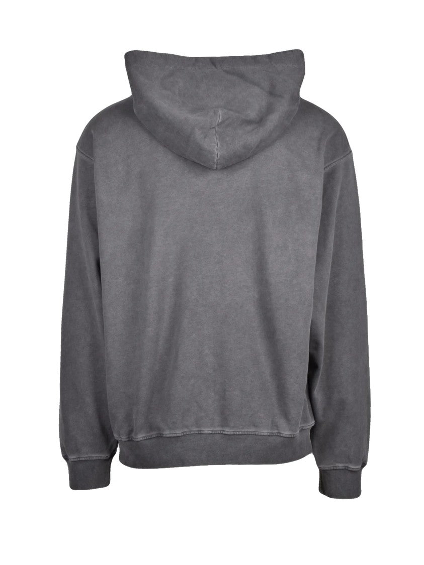 Vision Of Super Grey Relaxed Fit Kangaroo Pocket Cotton Hoodie