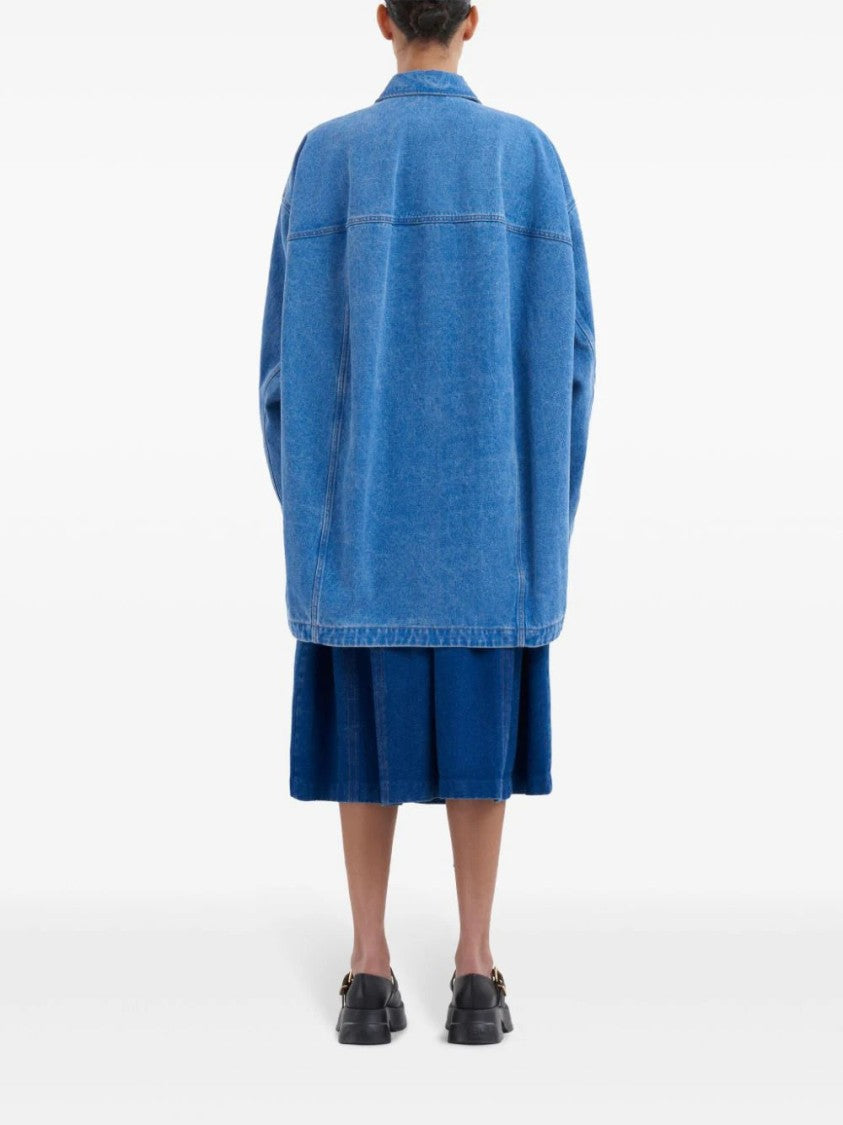 Marni Logo-Appliqué Denim Jacket