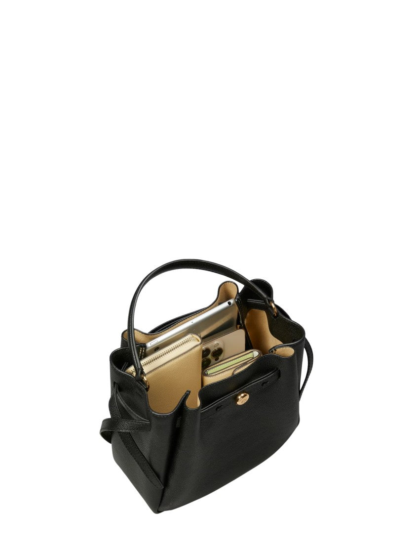 Tory Burch Structured Handbag With Pebbled Texture