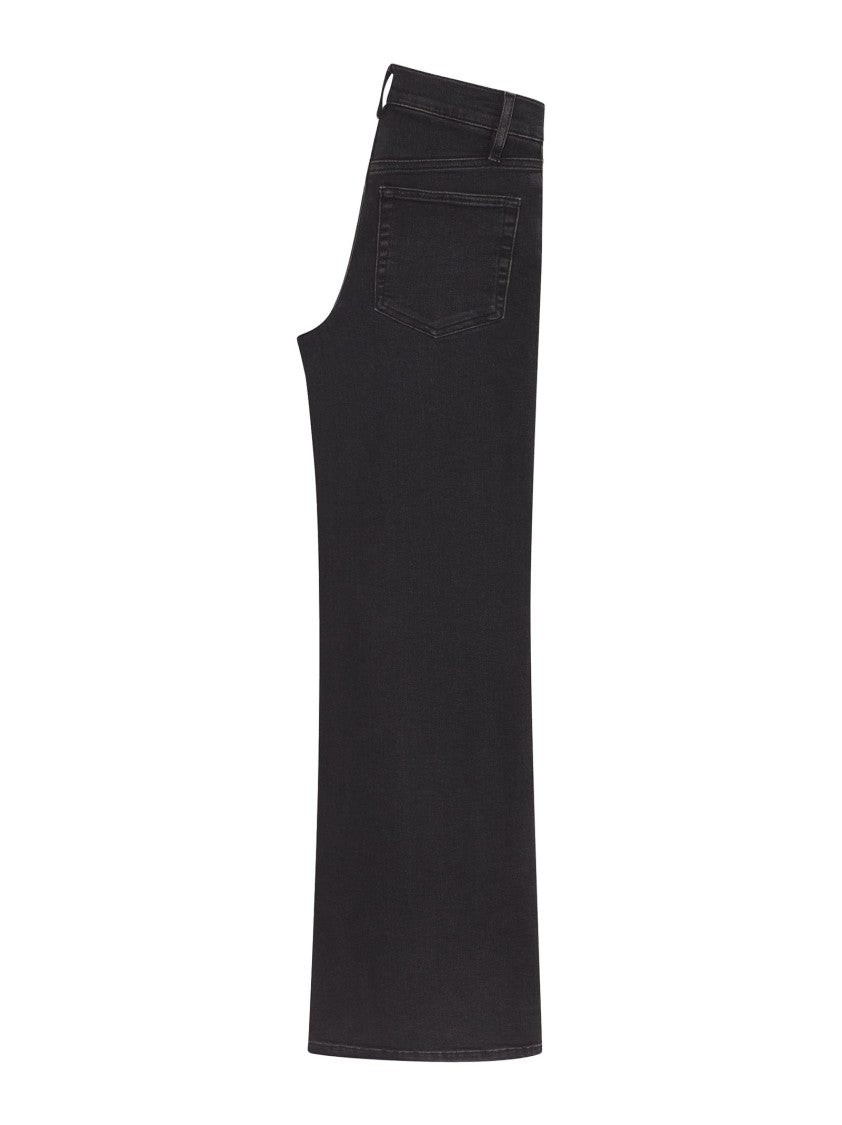 Frame High-Waisted Wide Leg Jeans In Ultra-Stretch Denim