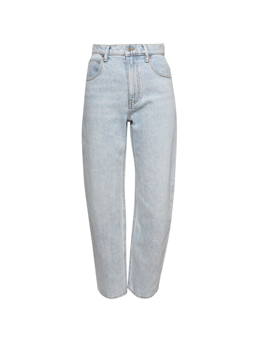Alexander Wang Zipped Back Slit Wide-Leg Jeans